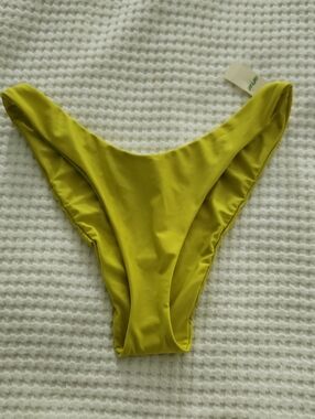 aerie Neon Chartreuse Bikini Bottom